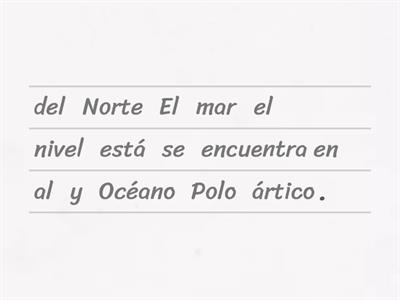 El Polo Norte - ordena las oraciones del video del polo norte