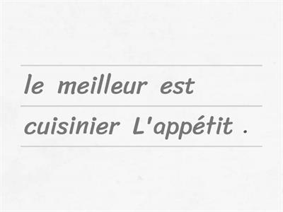 proverbes appétit