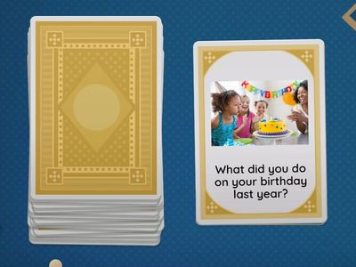 Past Simple - Speaking cards