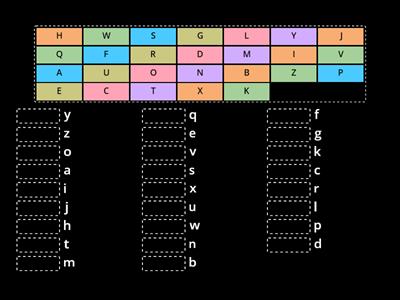 Matching Uppercase and Lowercase Letters