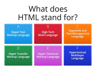 HTML Quiz 1