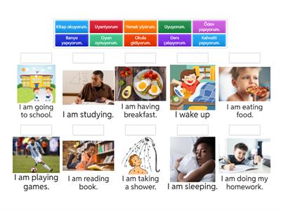 7th grade Daily activities. 