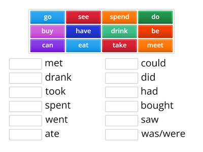 Irregular verbs