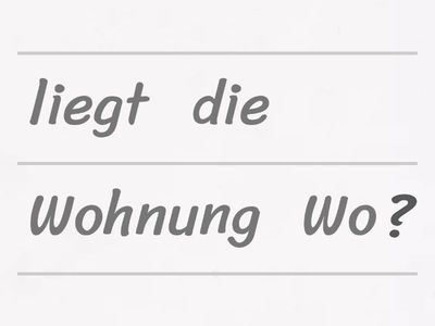 Eine neue Wohnung: Fragen
