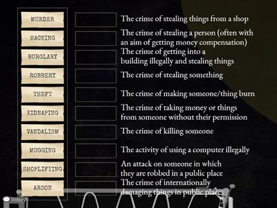 Focus 3 unit 8 (types of crime)