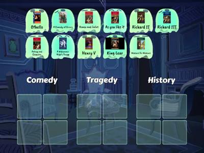 Plays sort out - Shakespeare