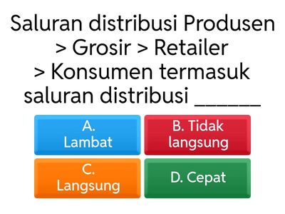 Quis Mata Pelajaran Distribusi Produk