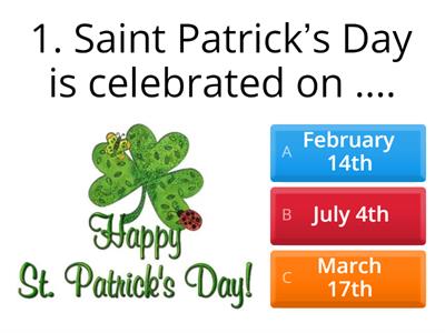 Saint Patrick`s Day primary 