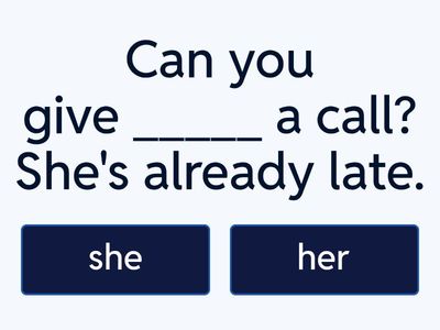 Subject Pronoun / Possessive Adjectives