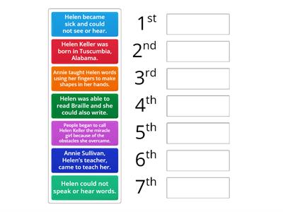 Hellen Keller Sequencing