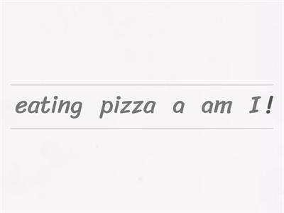 Present Continuous word order