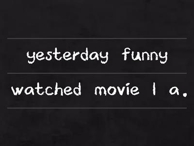 Word order: Simple Past