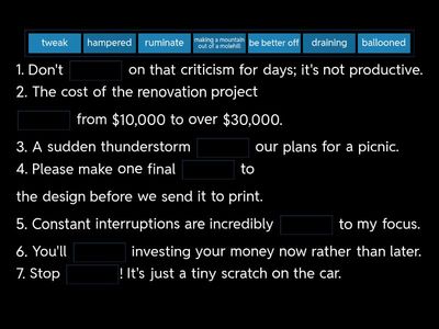 Why we procrastinate on the tiniest of tasks: focus vocabulary, gaps 