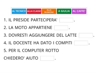 ANALISI LOGICA: COMPLEMENTO DI TERMINE