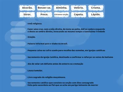 Léxico da religião.