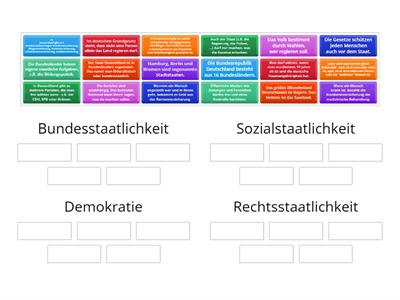 Demokratie, Bundes-, Sozial-, Rechtsstaatlichkeit