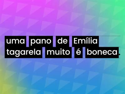 QUE BAGUNÇA É ESSA? (Ordenação de frases personagens do Sítio do Picapau Amarelo ) - SRM AEE