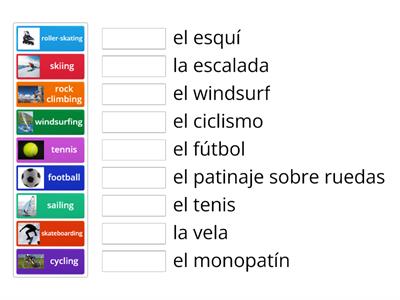 Outdoor Sports Spanish