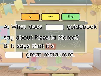 A/AN - THE - NO ARTICLE PRACTICE