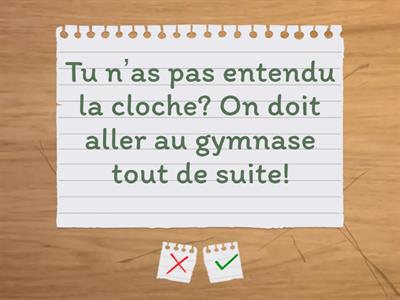 Practise - reading comprehension - FSF1D