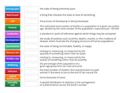 Y10GEO - Human Wellbeing