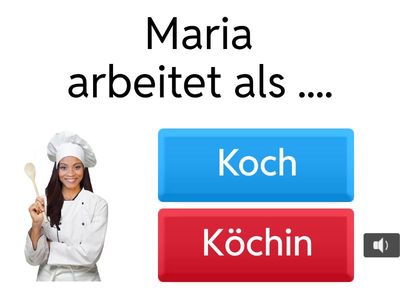 Berufe Mann-Frau - A1