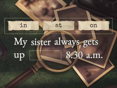 Prepositions IN, AT, ON (time)