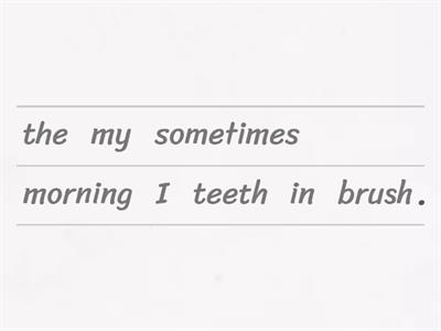 Adverbs of frequency