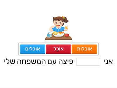 Decoding sentences - select the correct verb form