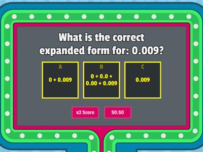 Place Value and Decimals