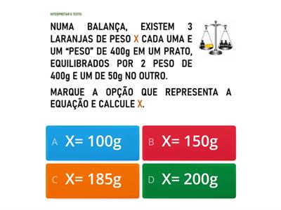 EQUAÇÃO DO 1º GRAU