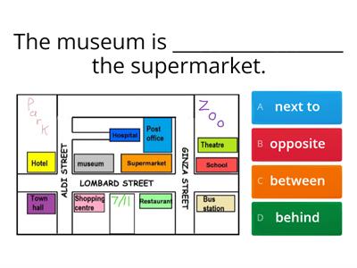 Prepositions: Giving Directions