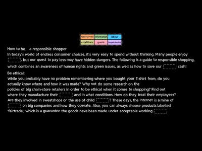 How to be a responsible shopper?