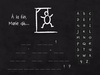 Comment y aller? hangman