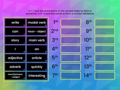 Sentence structure - Gabby