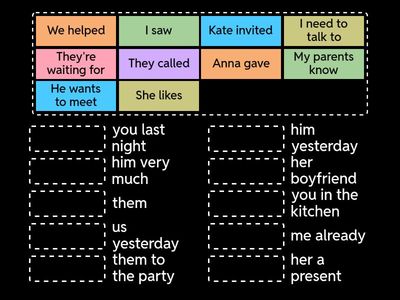 Object Pronouns 