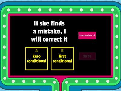 First conditional - Zero conditional 