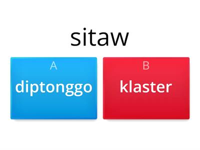 Diptonggo o Klaster