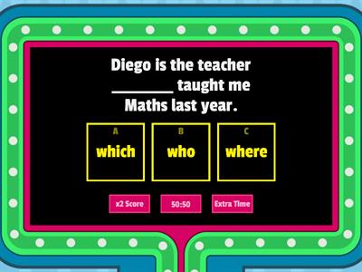 Relative pronouns 