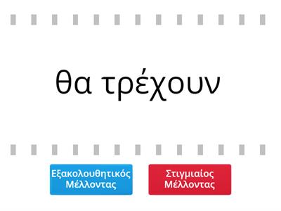  Εξακολουθητικός Μέλλοντας ή Στιγμιαίος Μέλλοντας;