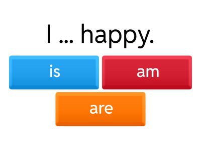 Pronouns + am/is/are