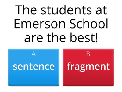 Sentence or Fragment