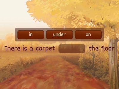   Prepositions of place 