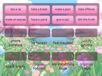 Collocations Solutions 2 pre-int 1C