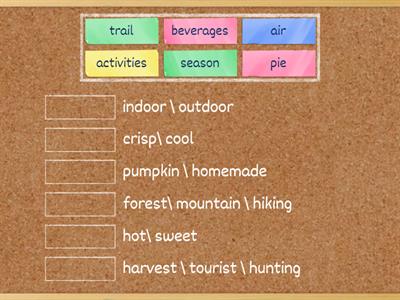 collocations summer and fall