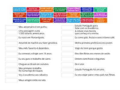 Palavras interrogativas