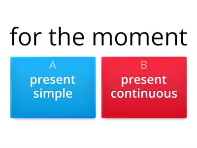 Present simple vs Present continuous