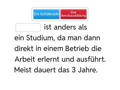 Vokabular: Beruf und Berufsausbildung