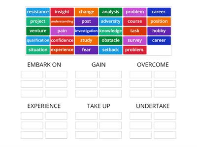 Verb-noun collocations