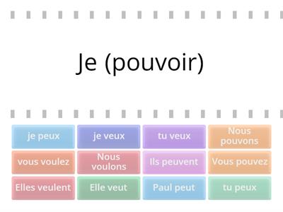  pouvoir - vouloir -
